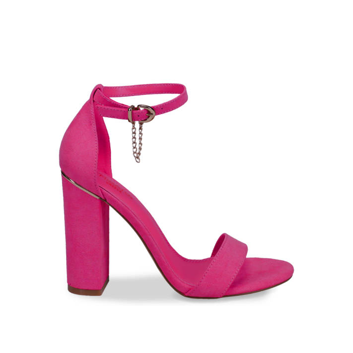 Fuchsia high heel sandal
