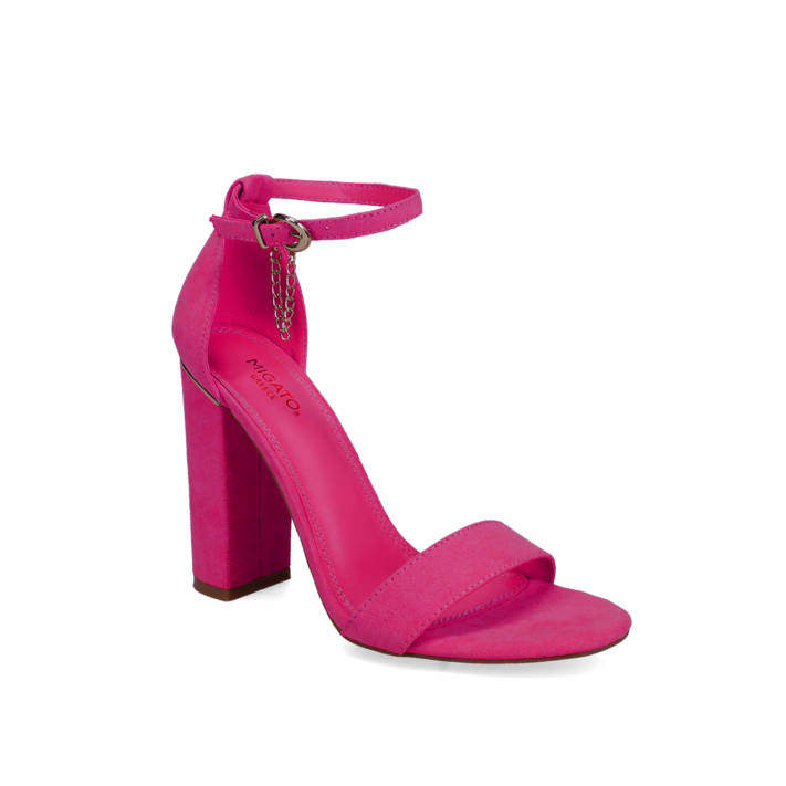 Fuchsia high heel sandal