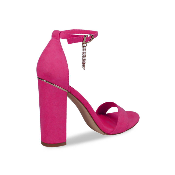 Fuchsia high heel sandal