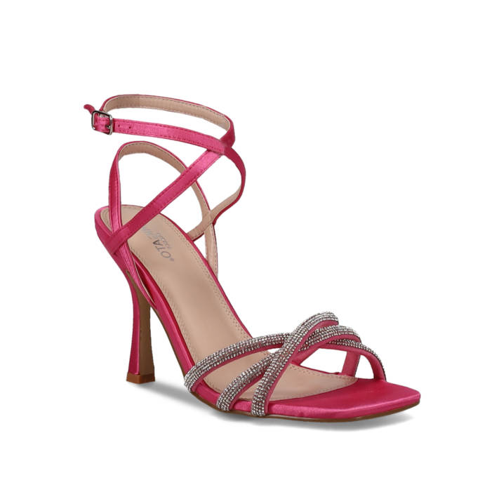 Φούξια σατέν πέδιλο