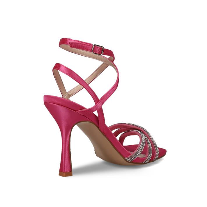 Φούξια σατέν πέδιλο