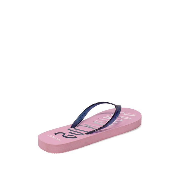 Womens dark-blue flip-flop beach sandal