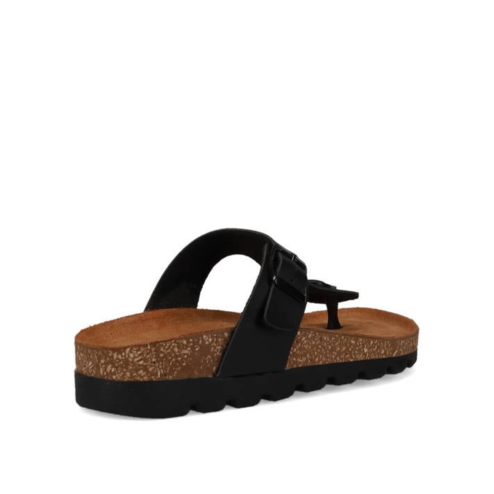 Black footbed sandal