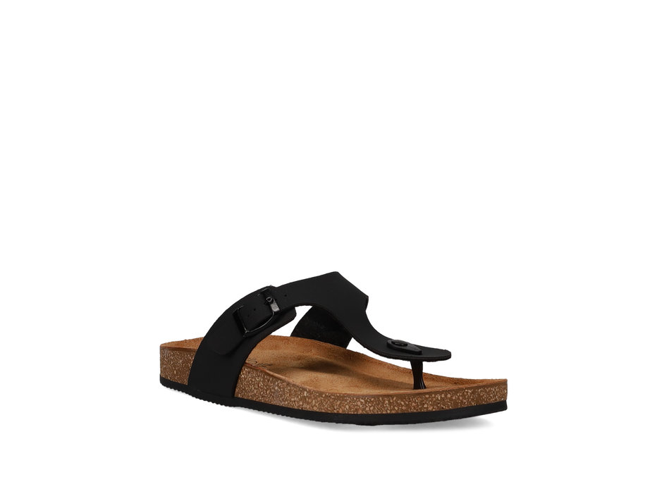 Ανδρικό Μαύρο footbed σανδάλι