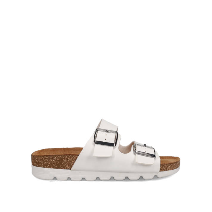 White footbed sandal