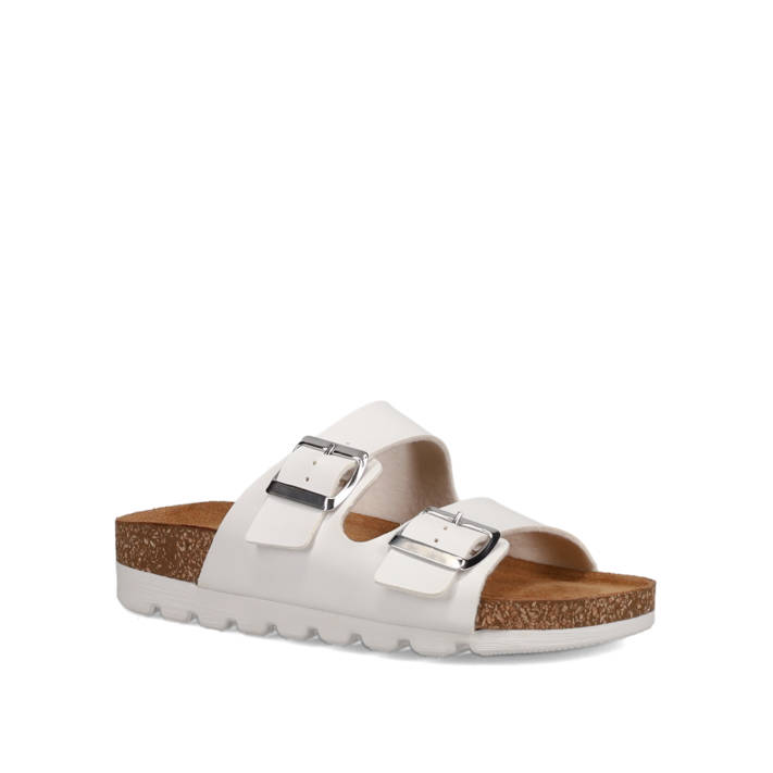 White footbed sandal
