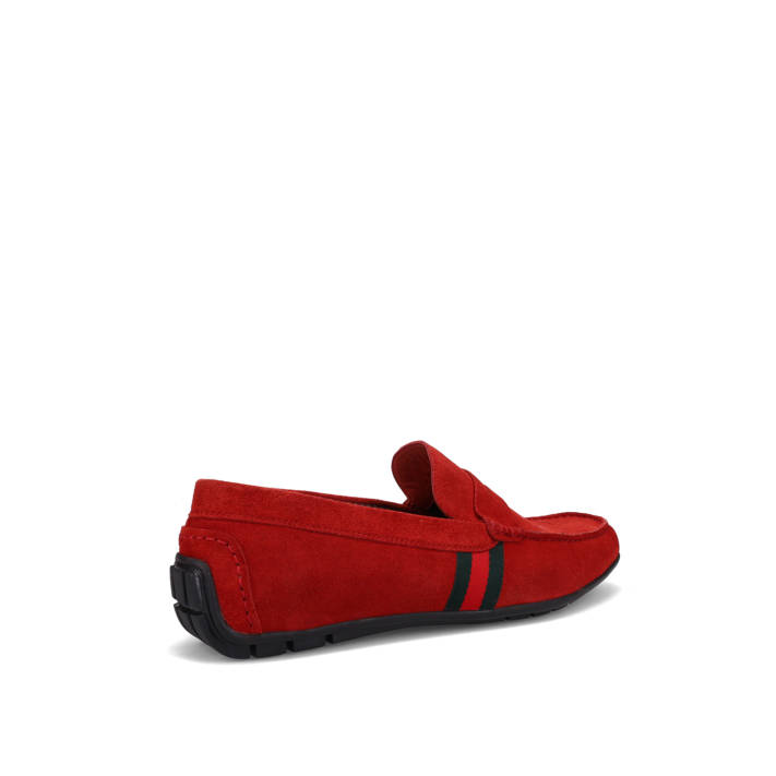 Ανδρικό κόκκινο σουέντ μοκασίνι