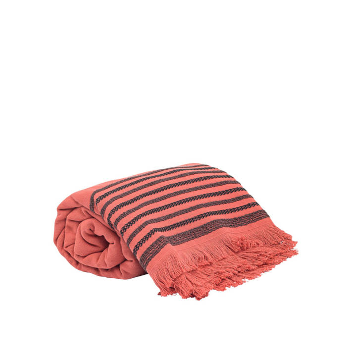 Brick red beach towel