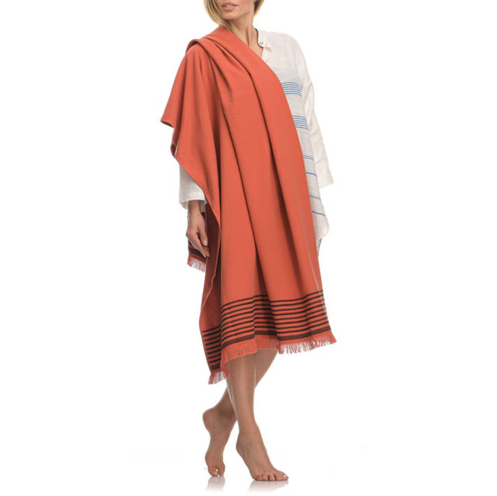 Brick red beach towel