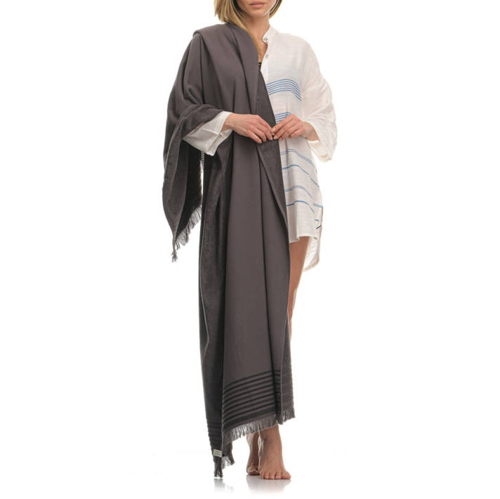 Grey beach towel