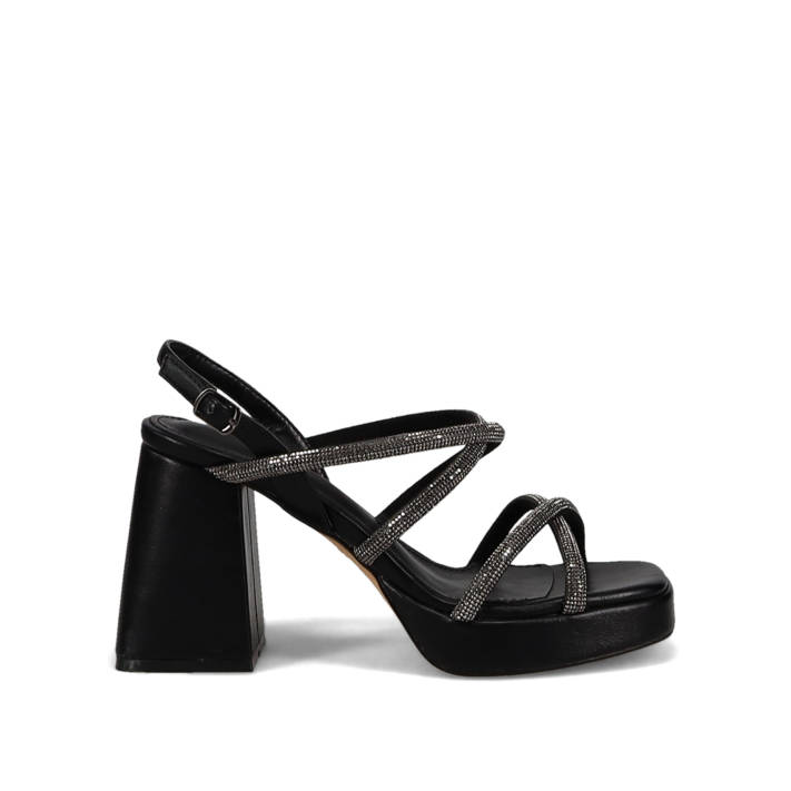 Black multistrap sandal