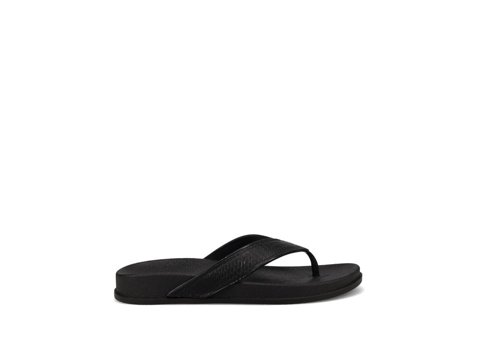 Womens black flip-flip sandal