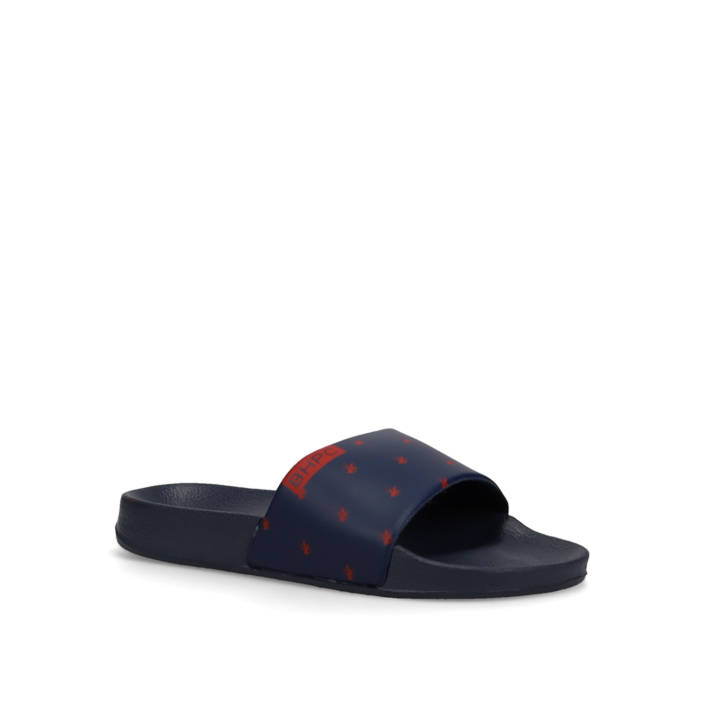 Womens navy blue slide beach sandal