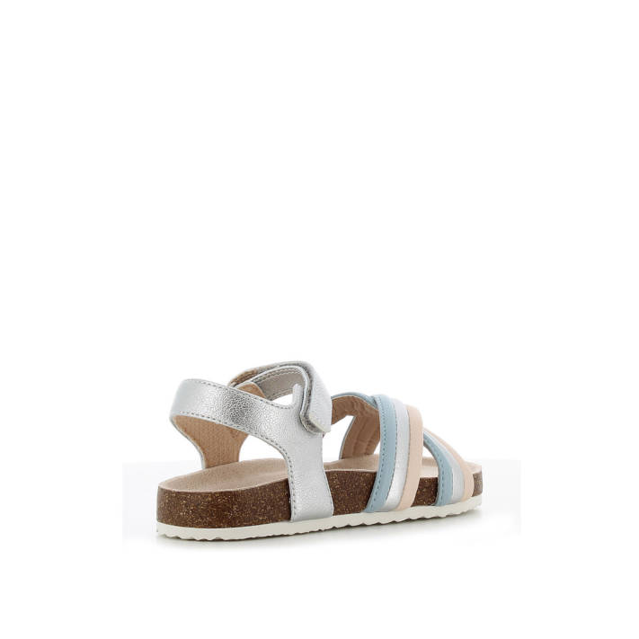 Kids silver foodbed sandal