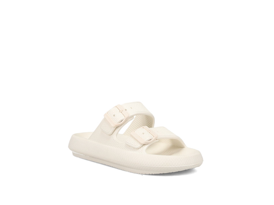 Womens white flip-flop beach sandal