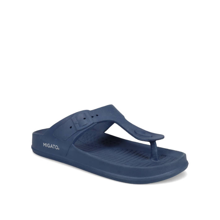 Σκούρα μπλε ανδρική σαγιονάρα footbed