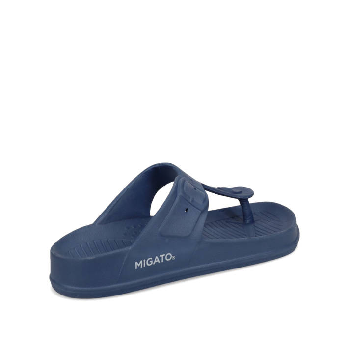 Σκούρα μπλε ανδρική σαγιονάρα footbed