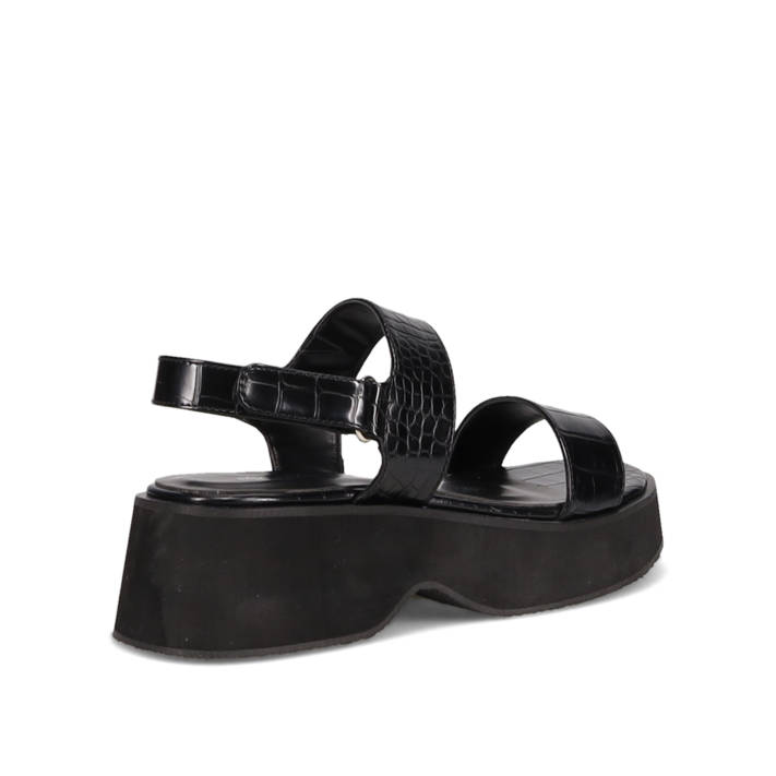 Μαύρο flatform σανδάλι