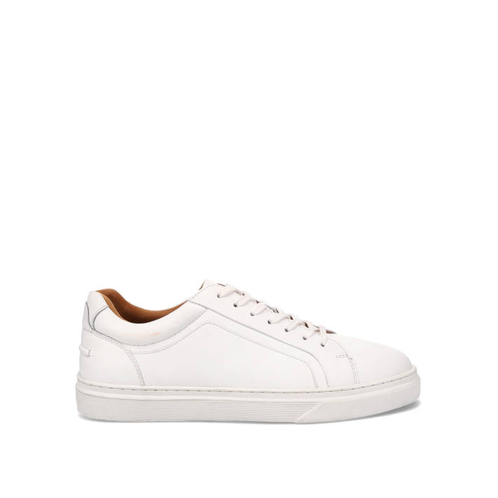 Mens white leather sneaker
