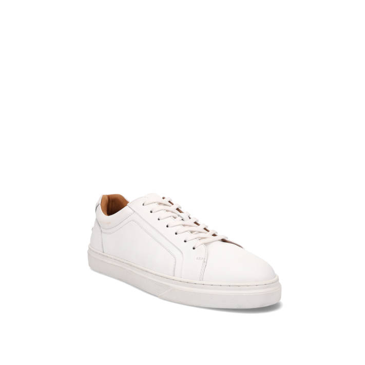 Mens white leather sneaker
