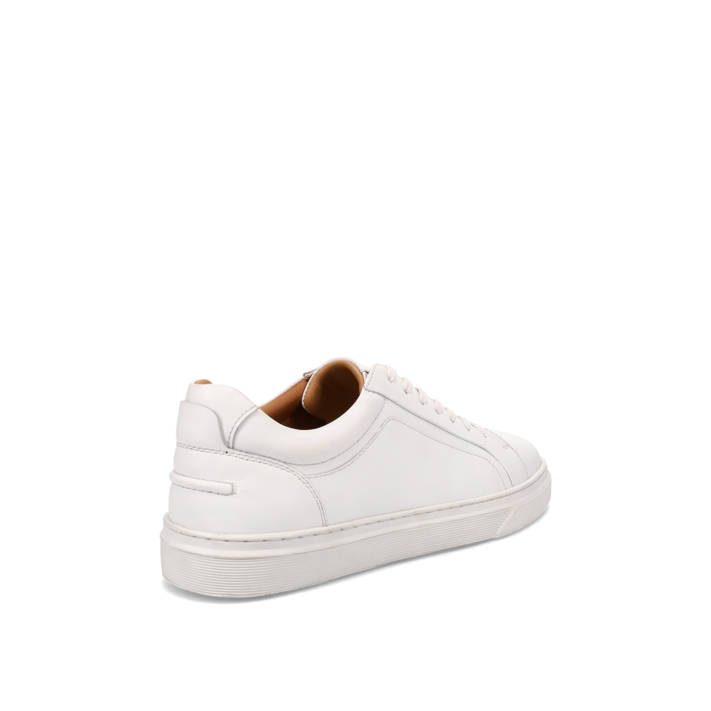 Mens white leather sneaker