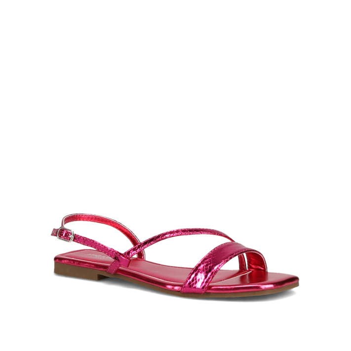 Fuchsia metallic sandal