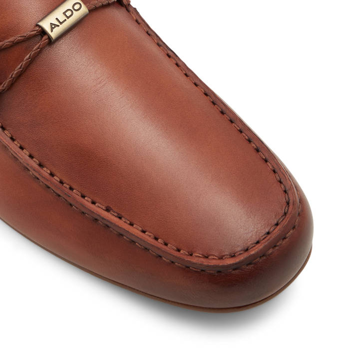 Ανδρικό δερμάτινο ταμπά μοκασίνι MUDIA