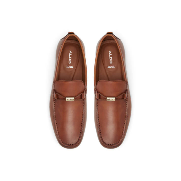 Ανδρικό δερμάτινο ταμπά μοκασίνι MUDIA