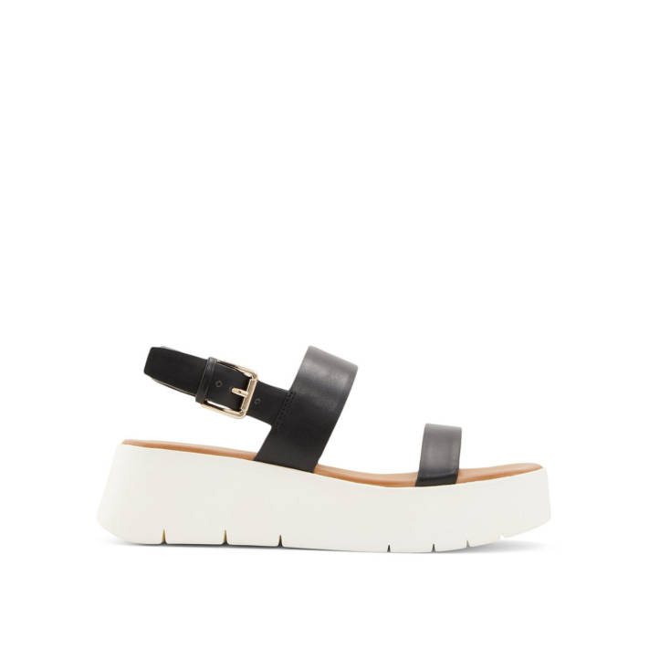 Black wedge sandal WIWIEL