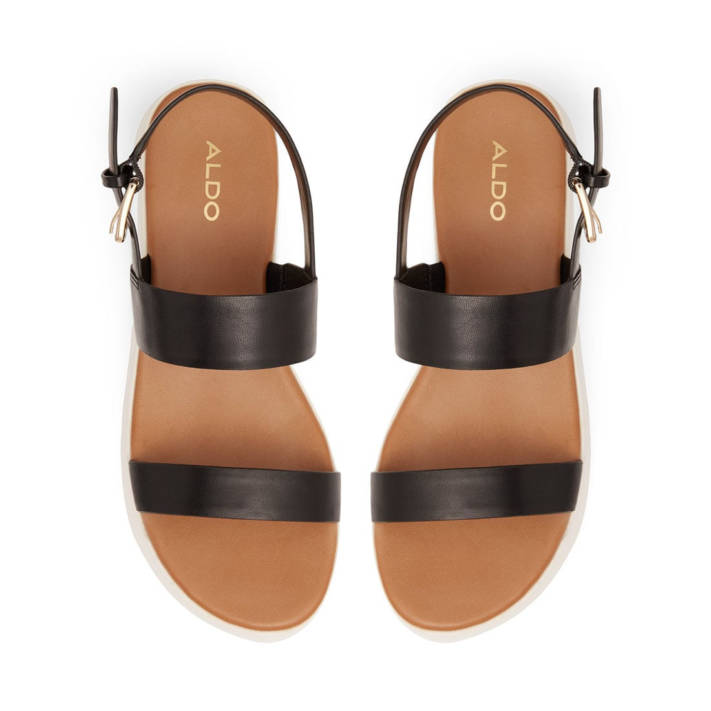 Black wedge sandal WIWIEL