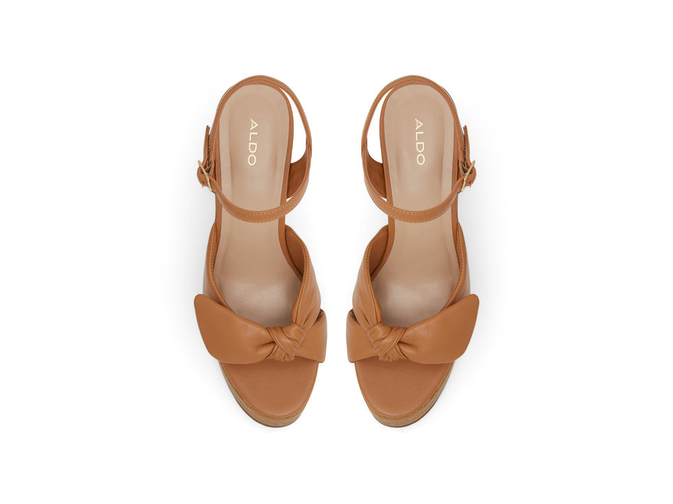 Tan leather sandal BAMBOLA