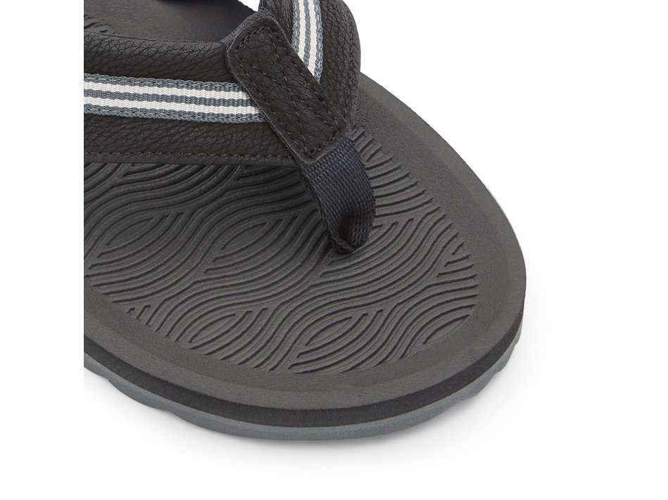 Men''s black thong sandal BURGES