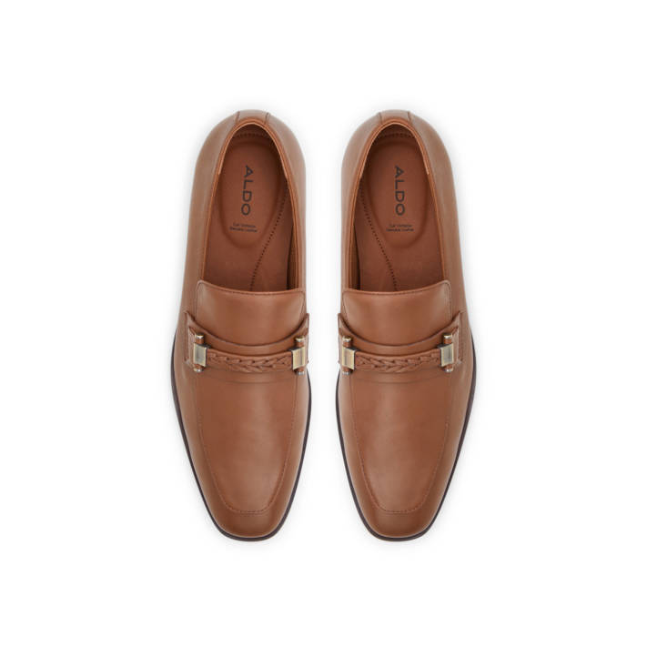 Ανδρικό ταμπά δερμάτινο loafer BRAGA