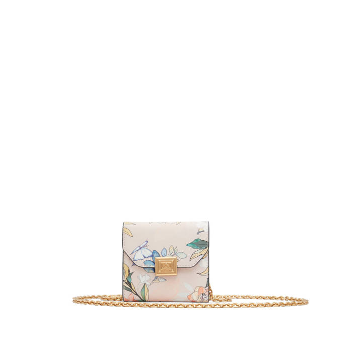 White floral wallet OTTILIE