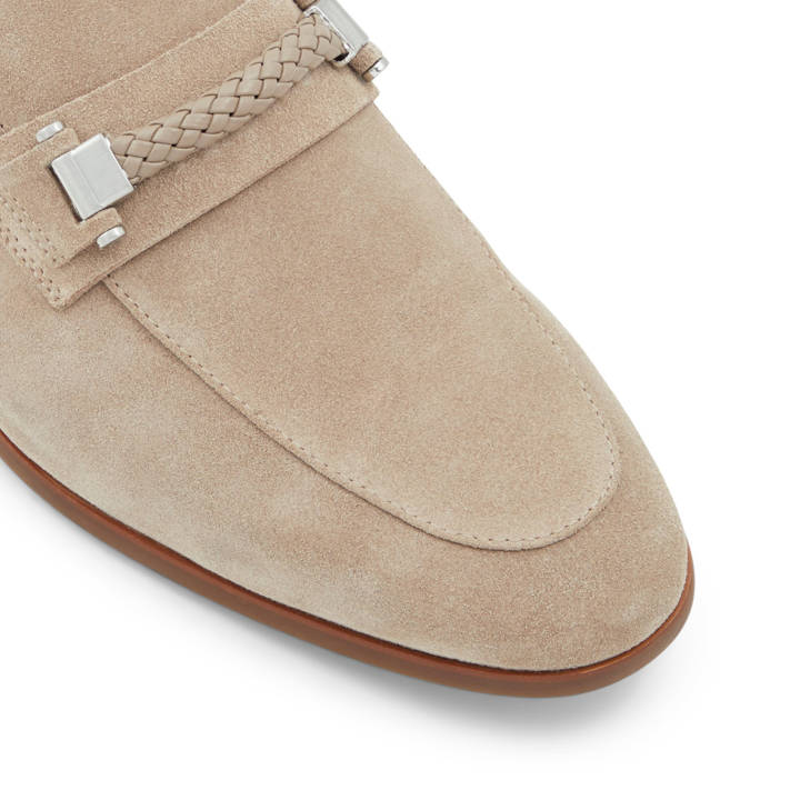 Ανδρικό μπεζ δερμάτινο σουέντ loafer HATTEMSEFLEX