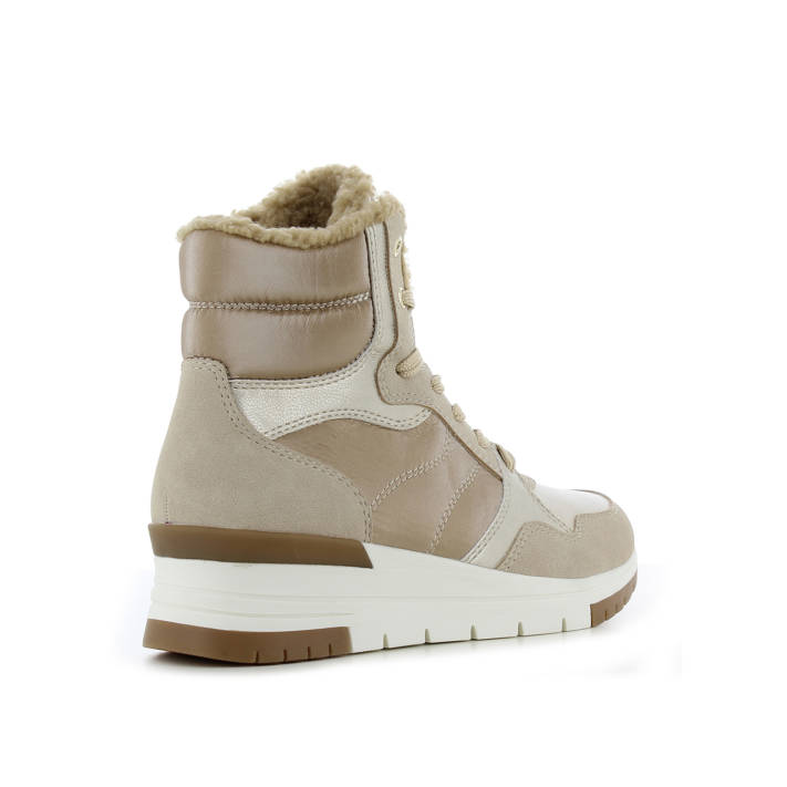 Beige sneaker bootie
