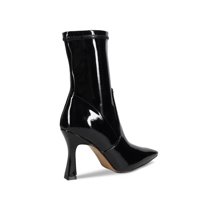 Black patent bootie