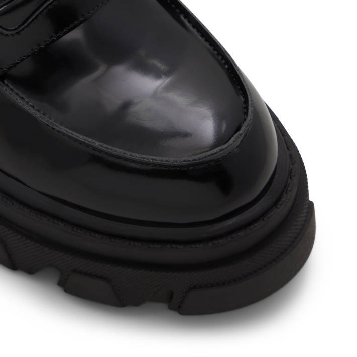 Black leather chunky loafer MILAWIEL