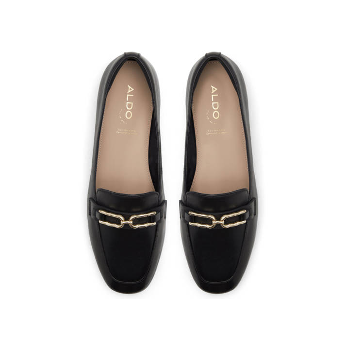 Black leather loafer CADODER