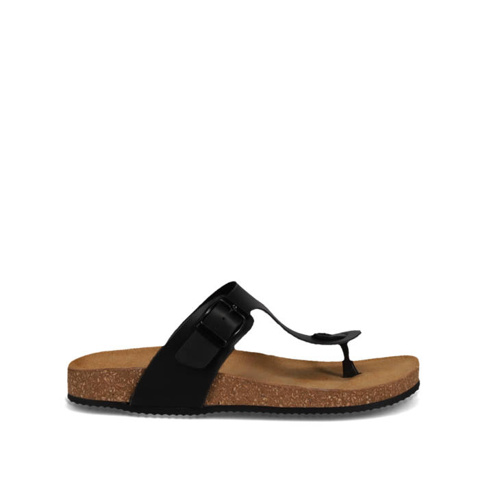 Μαύρο footbed σανδάλι