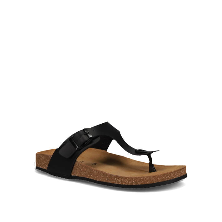 Μαύρο footbed σανδάλι