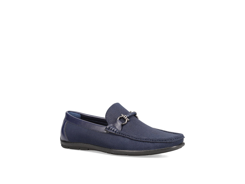 Μπλε ανδρικό loafer
