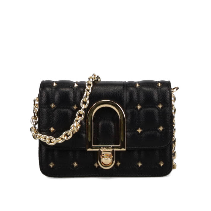 Black crossbody bag ELEONORA STUDS