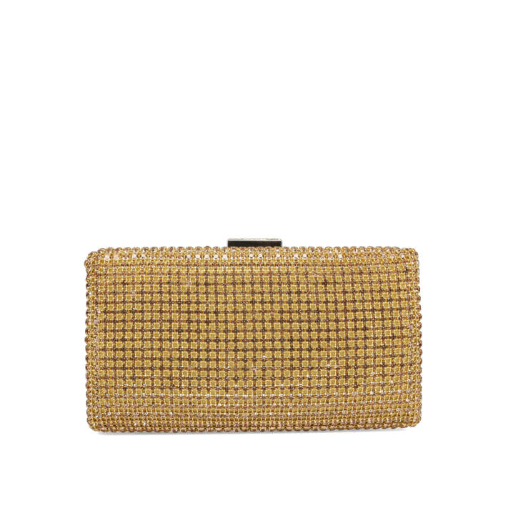 Χρυσό τσαντάκι με κρύσταλλα