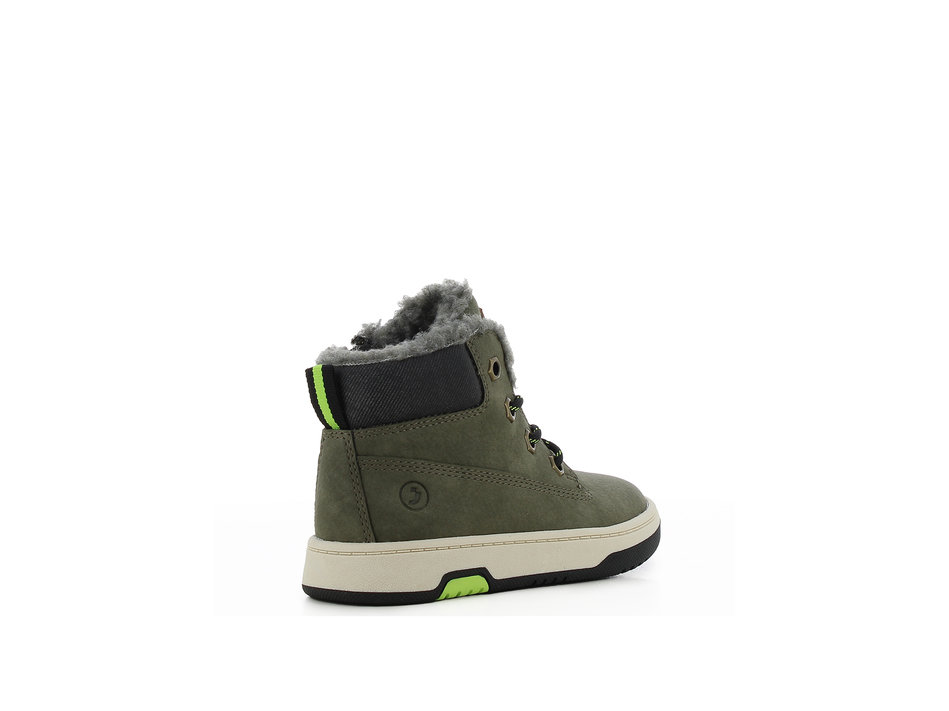 Kids khaki sneaker boot