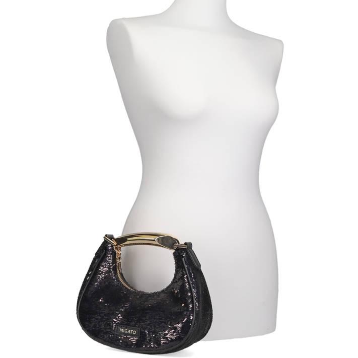 Black sequin bag