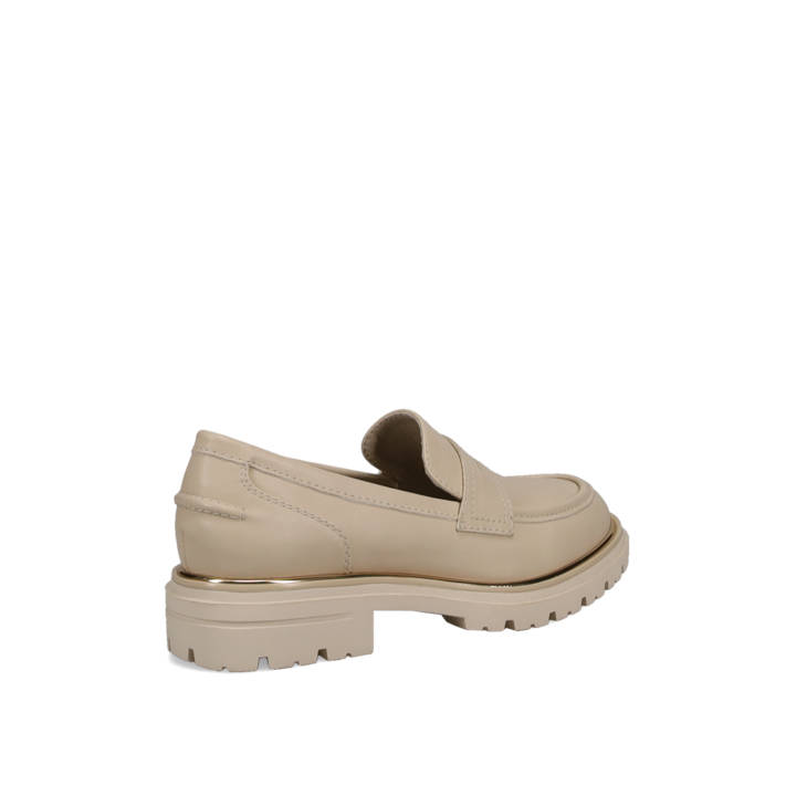 Μπεζ chunky loafer