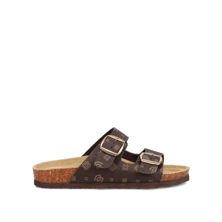 Καφέ footbed σανδάλι