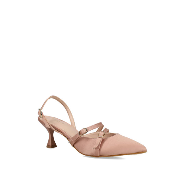 Beige slingback pump