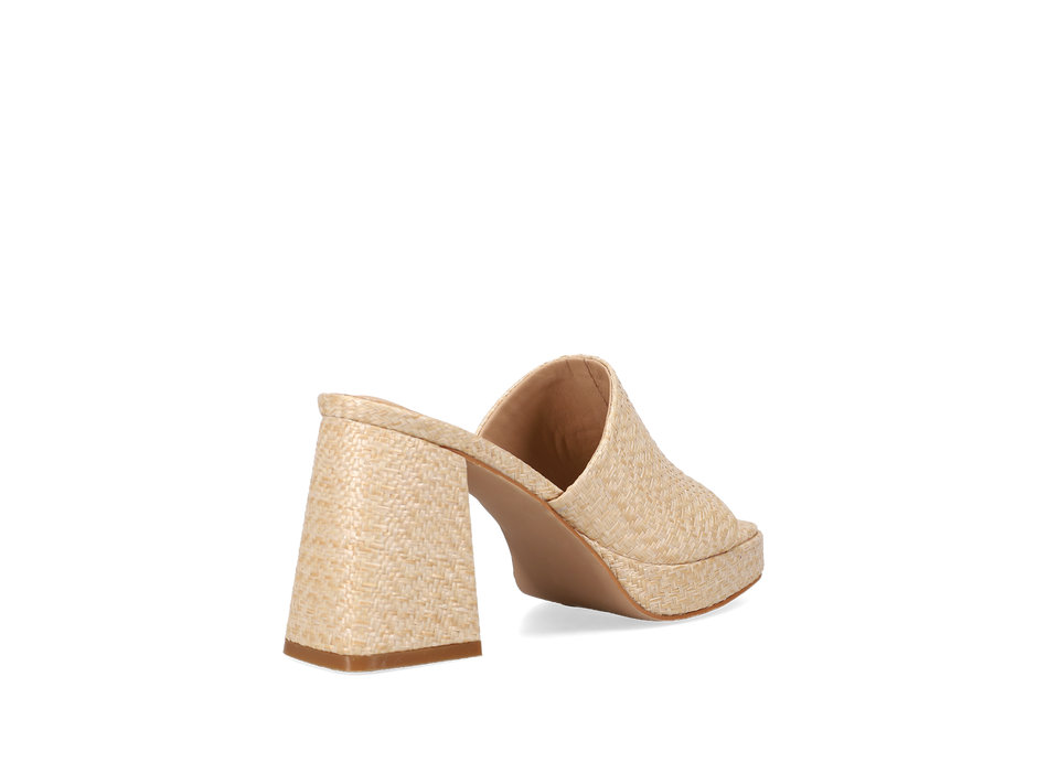 Beige mule sandal